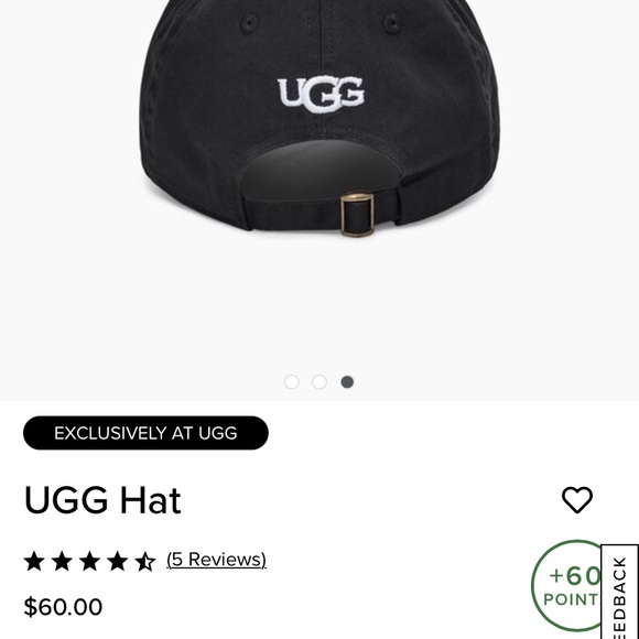 NWT UGG black baseball cap - Picture 5 of 9
